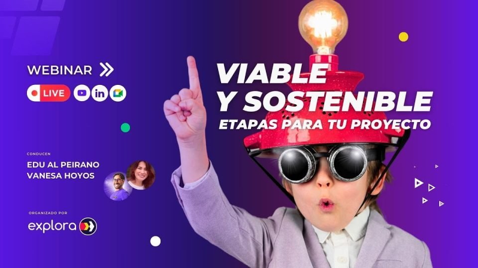 Webinar: ETAPAS PARA UN PROYECTO VIABLE Y SOSTENIBLE en 2024